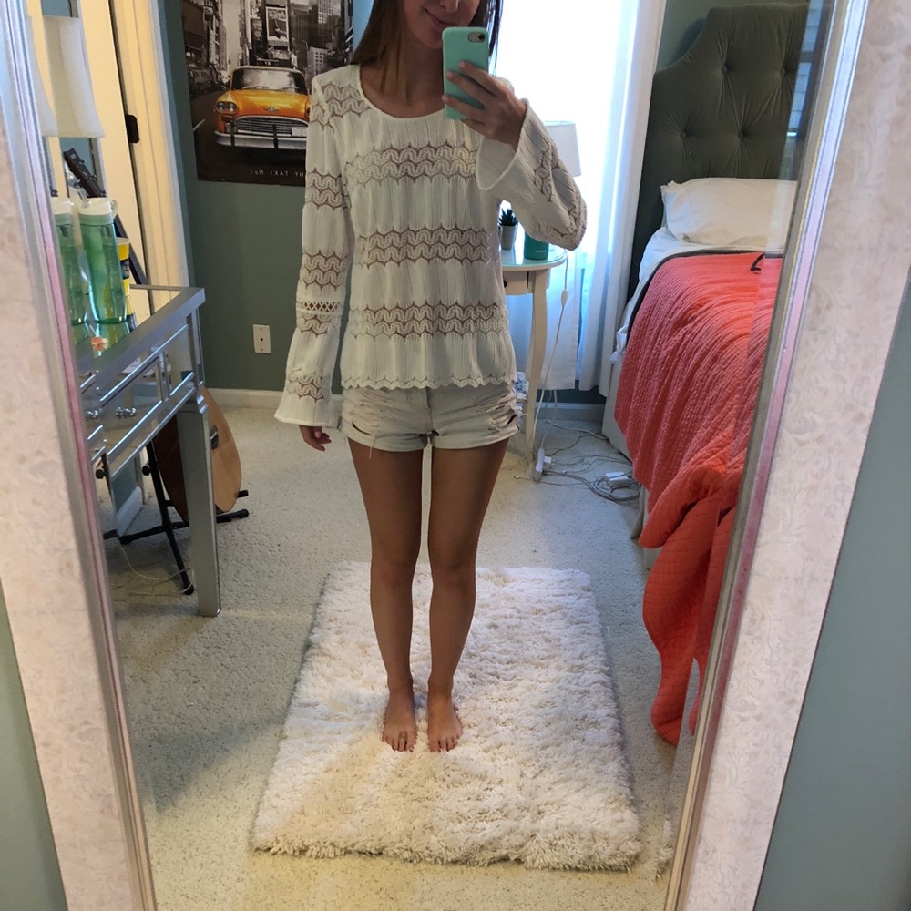 White lace blouse
